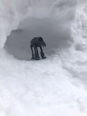 雪山の戦車